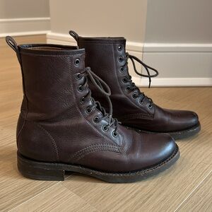 Frye Veronica Lace up Combat Boots